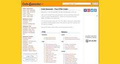 Desktop Screenshot of code-generator.net